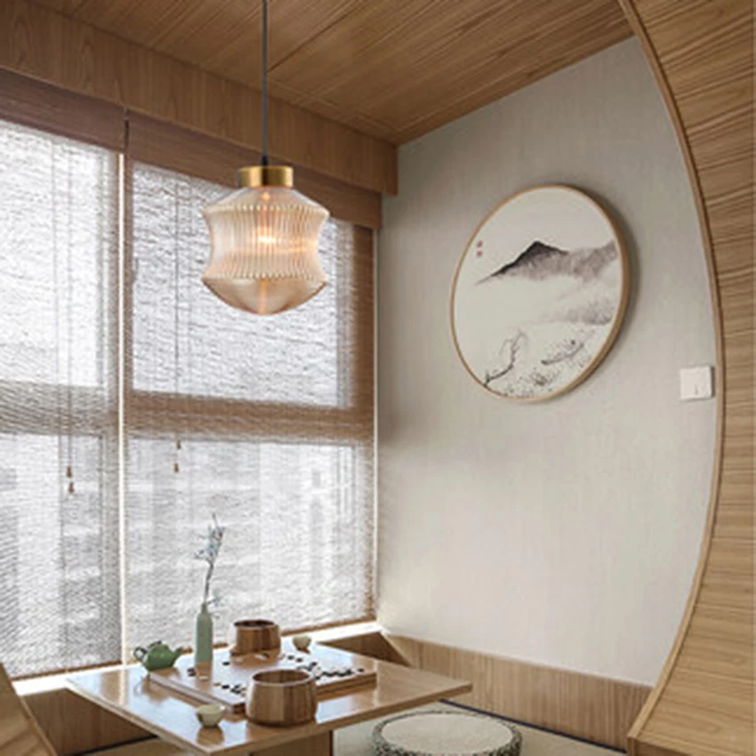 Modern LED Glass Pendant Lights Lighting Nordic Industrial Wind Cafe Loft Living Room Lamp Bedroom Bedside Decor Light Fixtures