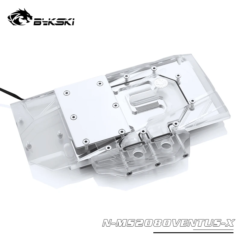 Bykski водного блока использовать для MSI RTX2080 VENTUS 8 г V2/RTX2070 ужин 8 г VENTUS/полное покрытие медный радиаторный блок/RGB светильник