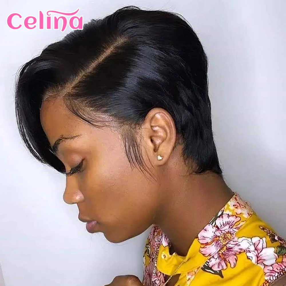 Pixie Cut Short Human Hair Wig With Bangs Straight Bob Short Human Hair Wigs Ombre Color 99j Full Machine Wigs For Black Women Pixie Cut Short Human Hair Wig With Bangs Straight Bob Short Human Hair Wigs Ombre Color 99j Full Machine Wigs For Black Women