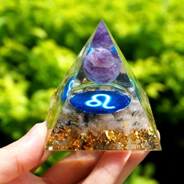 Orgonite pyramid leo zodiac - Image 5