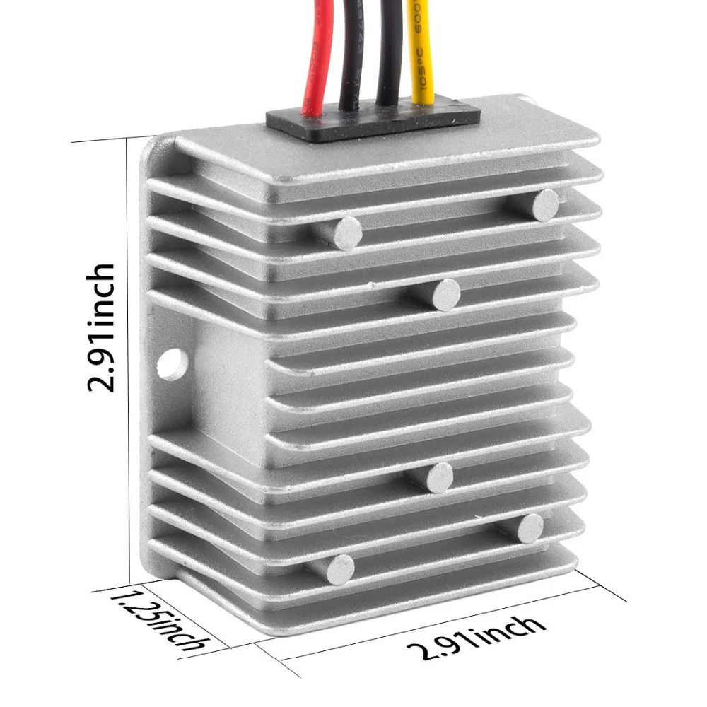 Регулятор преобразователя питания DC 48 V/60 V(48V~ 72 V) понижающий к DC 12V 10A 120W Водонепроницаемый преобразователь напряжения