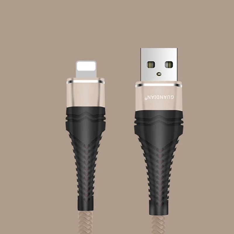 8 pin golden 3а Быстрая зарядка высокая сила тока 1m1. 5m2m USB кабель для передачи данных для ios Android type-c USB флэш-кабель для зарядки данных - Цвет: 8 pin golden