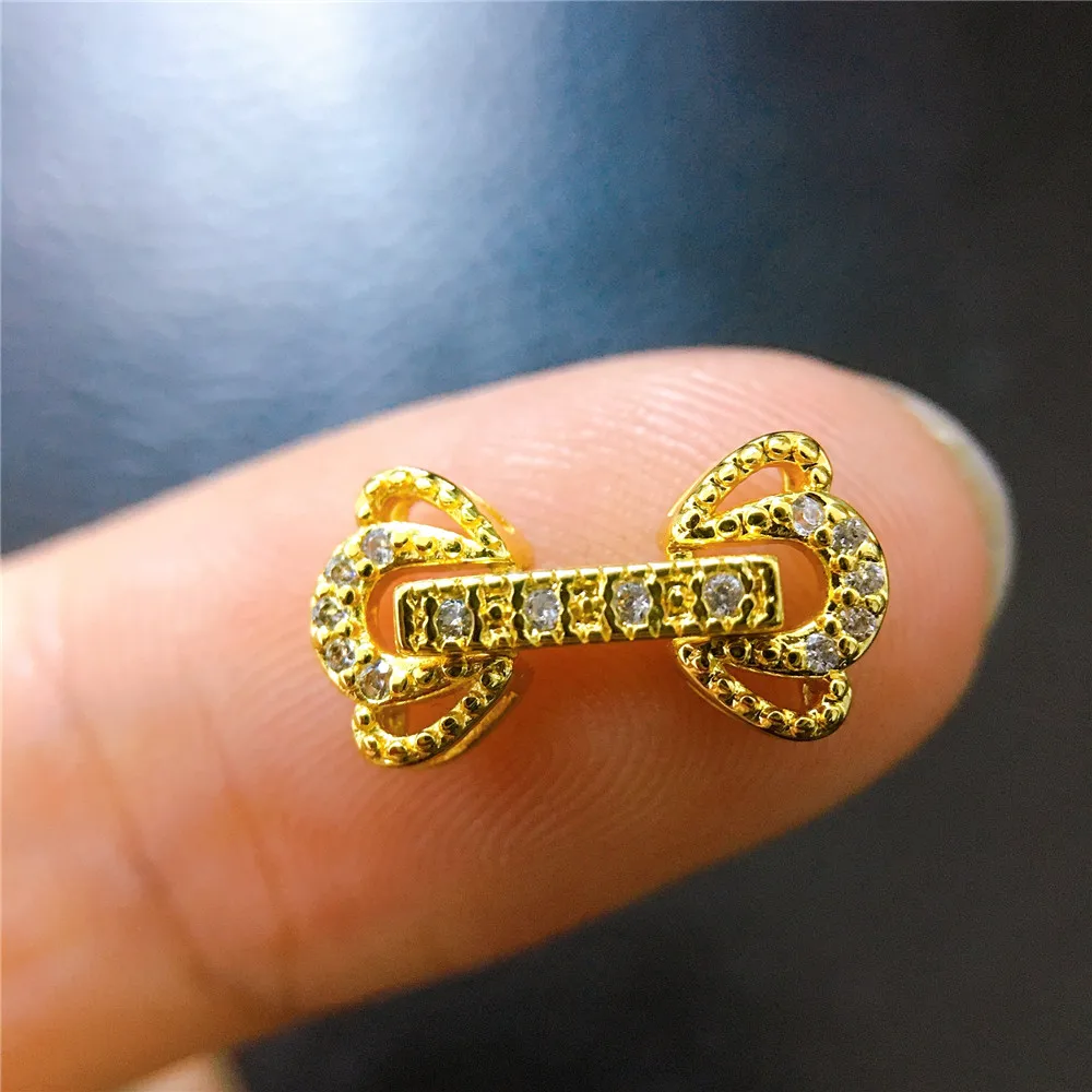

Wholesale DIY Natural Stones Beads Jewelry Making Accessories Silver/Gold Metal Connector Clasps Findings