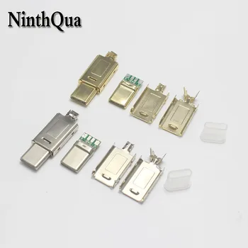 

1set USBC USB Type C Plug for Xiaomi Redmi Note 8 Pro Quick Charge Fast Charging for MacBook Pro Charge Cable