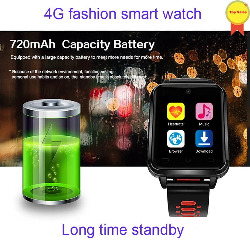 Android OS 6.0 4G Phone Call Smart Watch 1G+8G ROM GPS WIFI IP67 Waterproof Smartwatch For Android Smartphone Russian language