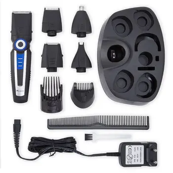 

5 in 1 Electric Barber Hair Trimmer Nose Hair Clipper Beard Chamfer Shaving Machine Multi-function Multi-head Waterproof Razor