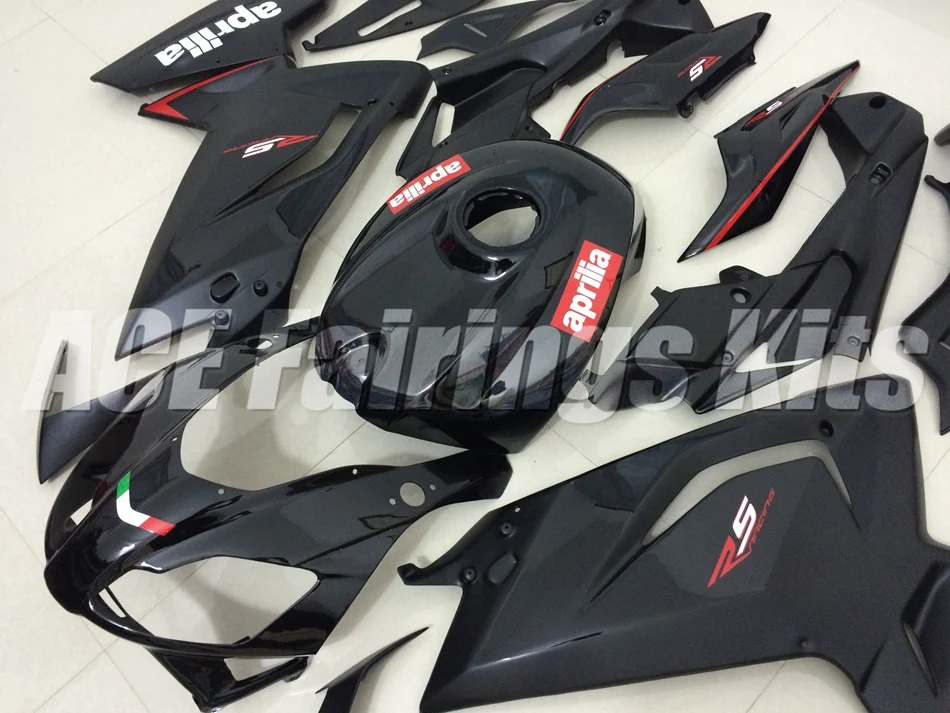 ABS литья под давлением обтекатель комплект подходит для Aprilia RS125 06 07 08 09 10 11 RS4 RSV 125 2006-2011 Обтекатели набор черный цвет