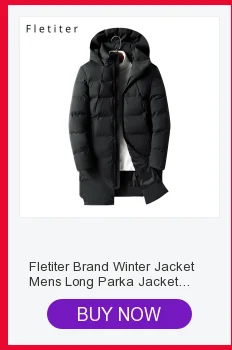 Fletiter брендовая зимняя куртка мужская длинная парка куртка Толстая шапка парка пальто Мужская стеганая зимняя куртка пальто 3XL одежда размер M-4XL