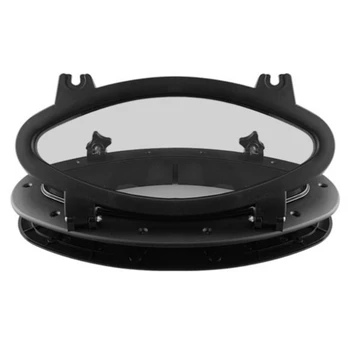 

Boat Yacht Oval Opening Porthole with ABS & Clear Tempered Glass Yacht Accessories