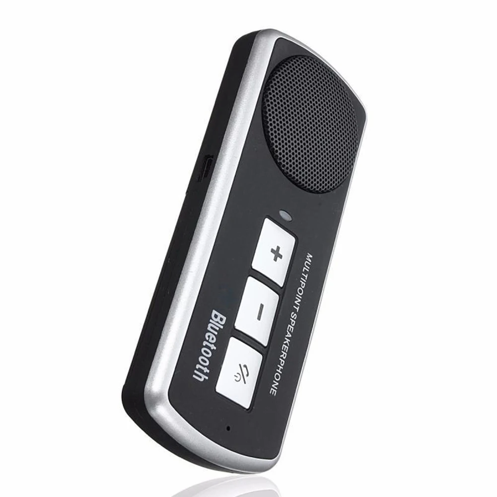 Автомобильный MP3-плеер Bluetooth громкой связи солнцезащитный козырек клип крепление в автомобиле авто беспроводной динамик телефон FM модулятор автомобильные аксессуары