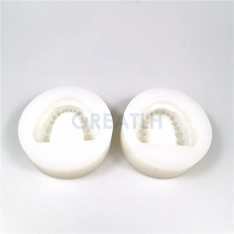  Molde de material de impresión de moldes de base anterior  modelo de yeso de silicona dental 6pcs : Industrial y Científico