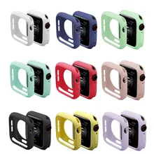 Чехол для Apple Watch, версии 5/4/3/2/1 40 мм 44 нуля; Цвет Розовый Красочный мягкий чехол s для наручных часов iWatch, версия 3, 2, 42 мм, 38 мм