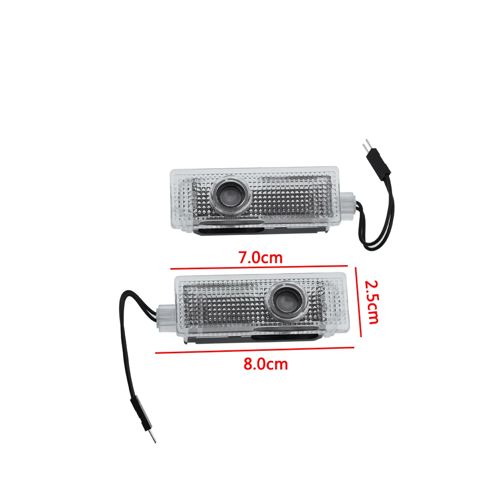 2 шт. светодиодный Двери Автомобиля Предоставлено лазерный проектор логотипа Ghost