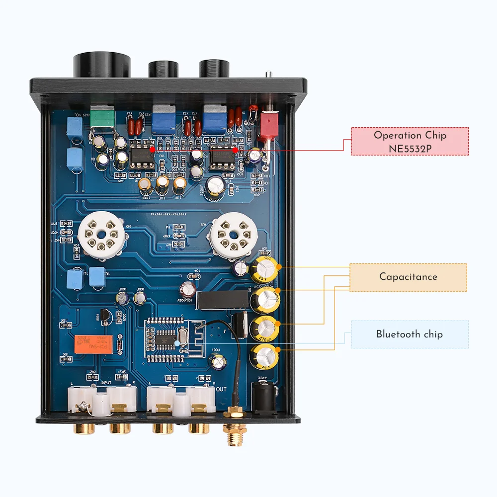 AIYIMA буфер HiFi 6J5(обновление 6J1) Bluetooth 4,2 5,0 ламповый предусилитель усилитель Стерео предусилитель с высоким уровнем баса