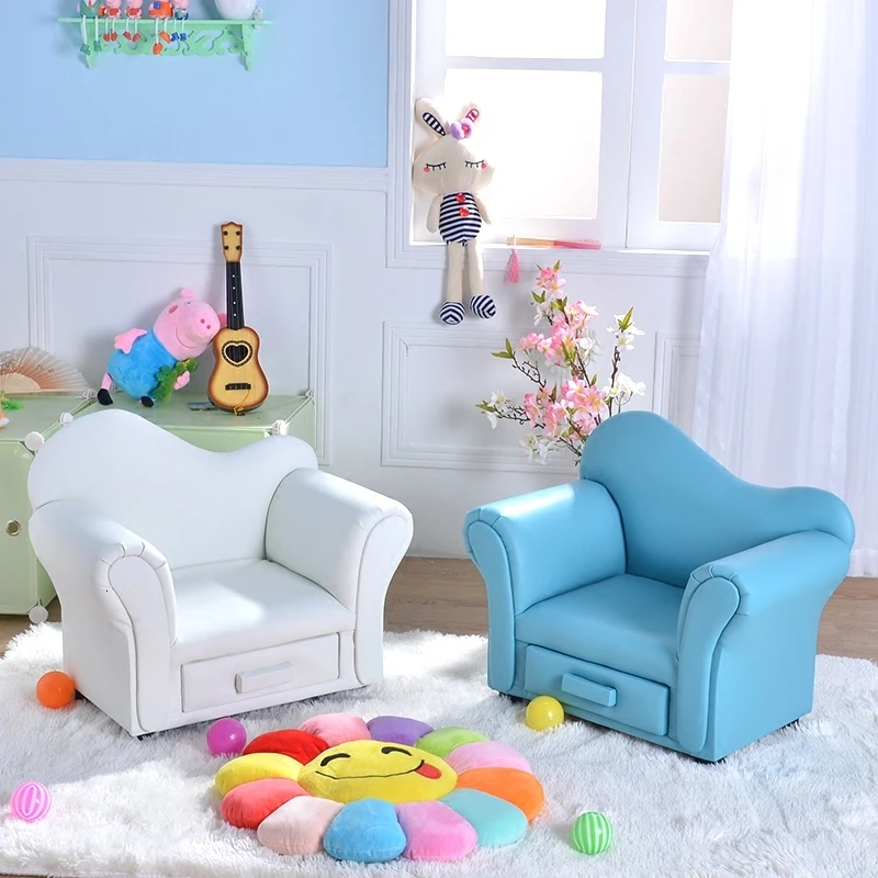  Nordic Housing Stock Lovely Small Sofa Leather Cartoon Sofa Chair Bean Bag Zitzak Children Bedroom  - 4000378098626