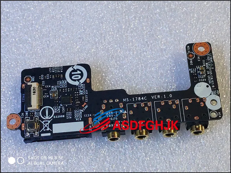 Для MSI WT72 GT72VR GT72S аудио плата ноутбука MS-1784 MS-1784C REV 1,0 TESED OK