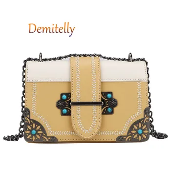 

Summer New Pattern Ladies Handbag Fashion Personality Printing One Shoulder Messenger Bag Luxury Women's Chain Tote Bag Purse