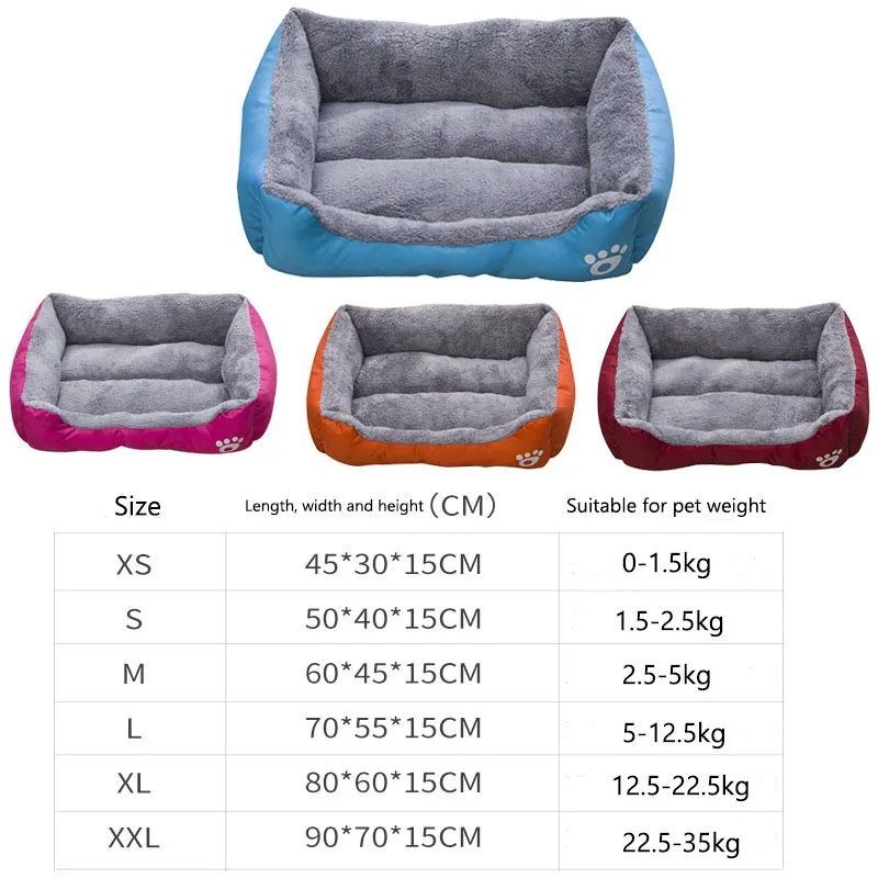 new (S-3XL) Large Pet Cat Dog Bed 8Colors Warm Cozy Dog House Soft Fleece Nest Dog Baskets Mat Autumn Winter Waterproof Kennel new (S-3XL) Large Pet Cat Dog Bed 8Colors Warm Cozy Dog House Soft Fleece Nest Dog Baskets Mat Autumn Winter Waterproof Kennel