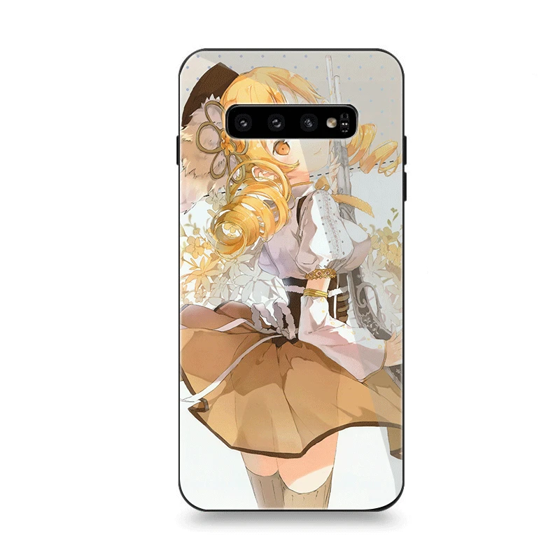 Чехол для телефона Стекло для samsung A10 A20 A30 A40 A50 A60 A70 S7 край S8 Plus Note 8 9 S10 крышка реквизит тамое Мами для представлений Puella Magi Madoka Magica