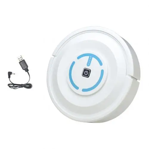 White Rechargeable Портативный домашний эффективный автоматический умный пылесос с метлой, робот для уборки пола, бесшумный инструмент для удаления пыли - Цвет: White Rechargeable