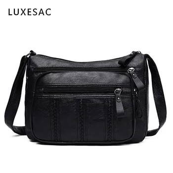

Black Messenger Bag for Women Large Capacity Bolsa Feminina Soft Pu Leather Crossbody Bags for Women 2020 New Luxury Handbags