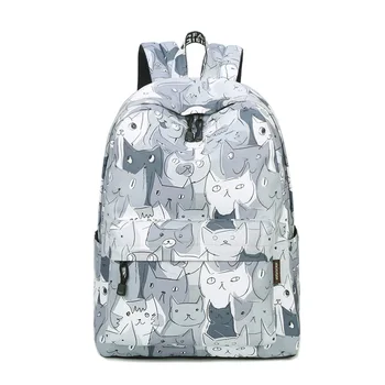

Korean Version Teenage Girl Schoolbag Animal Print Teenager Backpack Waterproof Comfortable High Capacity Computer Schoolbags