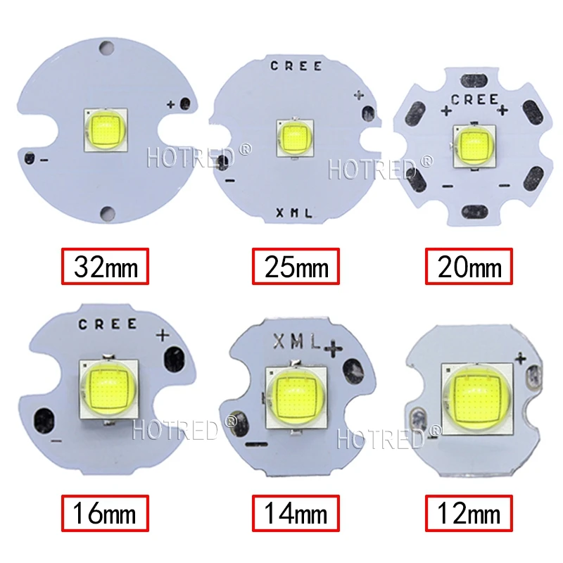 5 шт. Китай Cree XLamp XM-L2 XML2 T6 SMD5050 10 Вт Холодный белый 6500 к 80 мил высокой мощности светодиодный Диод таблеточного типа для детали для оборудования импульсного освещения лампы DIY