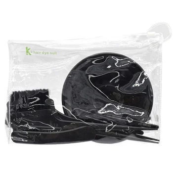 

7Pcs Hair Dye Tools Set Hair Dye Brushes and Hair Sectioning Clips Hair Coloring Kit for Home Salon (Black)