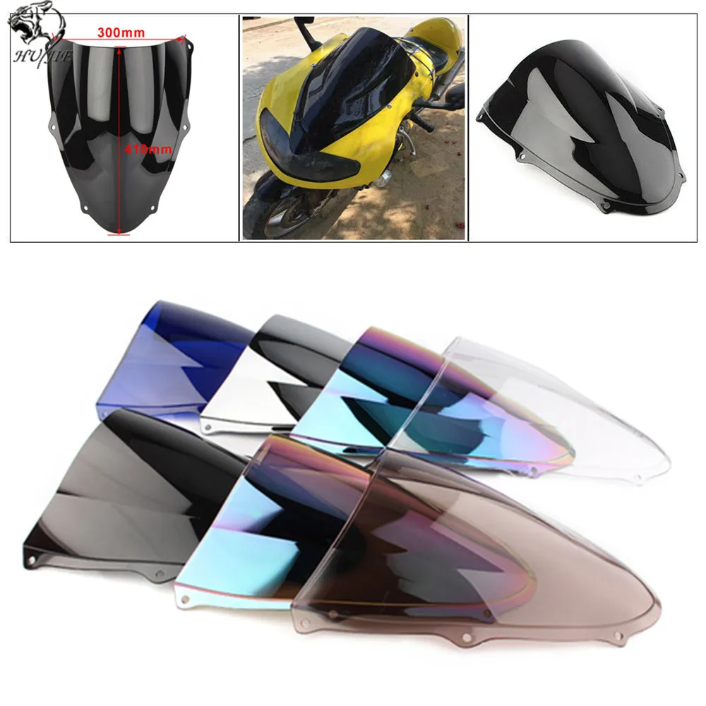 Motorcycle Double Bubble Windshield WindScreen Screen For Suzuki TL1000R TL 1000R 1998 1999 2001 2002 2003 | Автомобили и