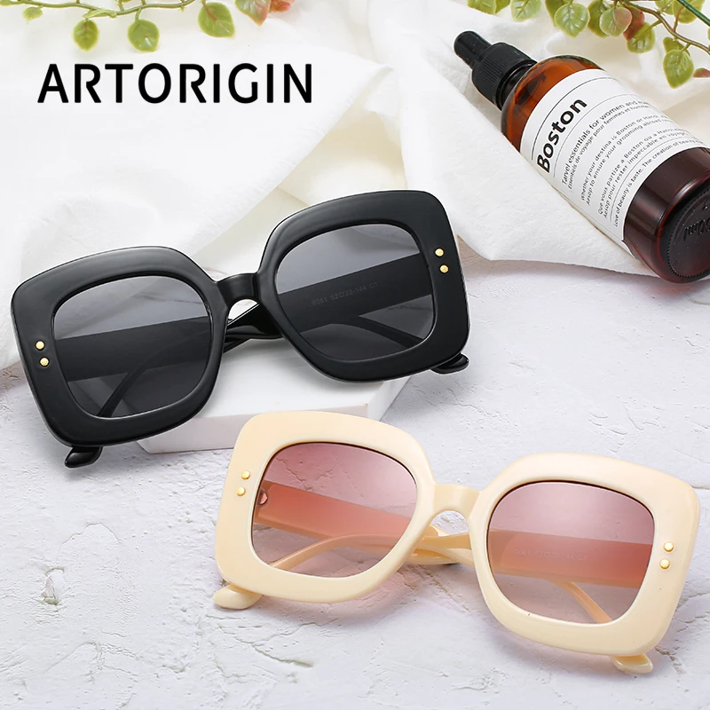 fashion oversized square sunglasses women luxury new sun glasses for women big black UV400 Shades
