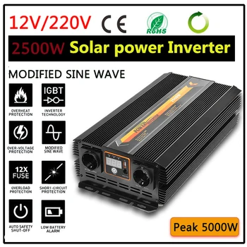

5000W Car Inverter DC 12V 220V Modified Sine Wave LED Display USB Converter Power Supplies Sine Wave Converter Adapter
