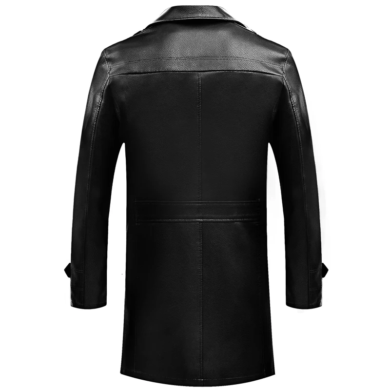 Большой размер 8XL 6XL 5XL 4XL Новое поступление осенне-зимний мужской Тренч из натуральной кожи, кожаная мужская куртка, большие размеры