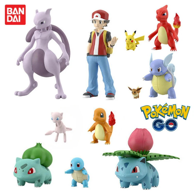 BANDAI Pokemon Original SCALE WORLD Pokemon Pikachu Anime Figure Toys