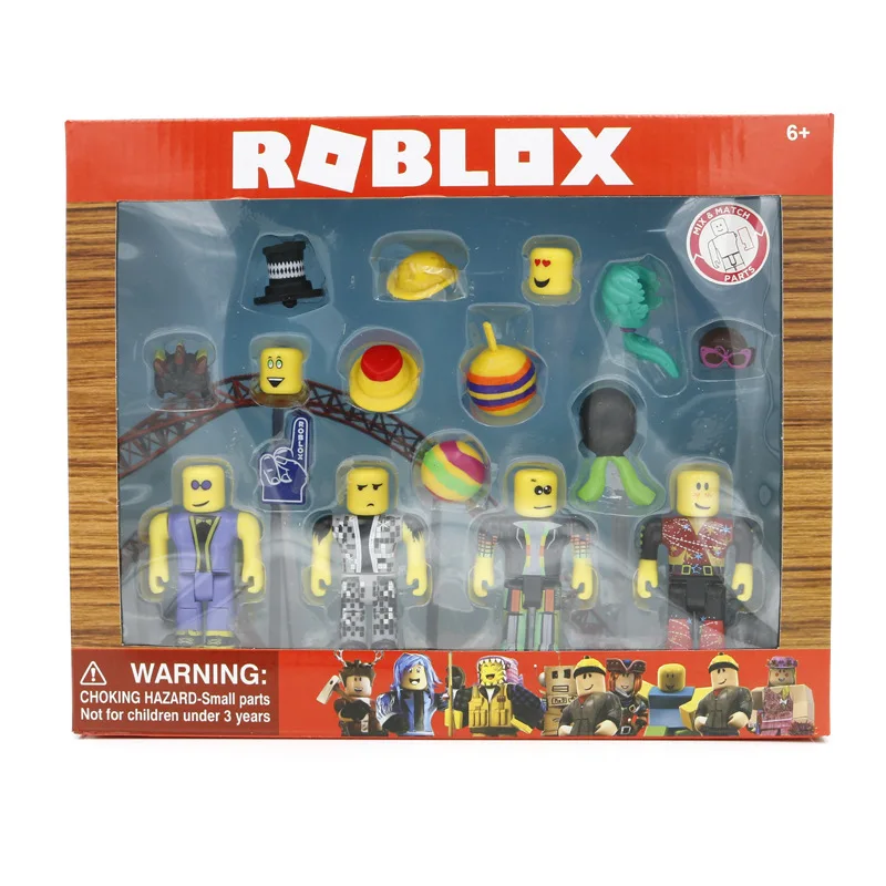 ROBLOX диско безумие смешанный набор 4 звена 7 см ПВХ комплект кукол для мальчиков
