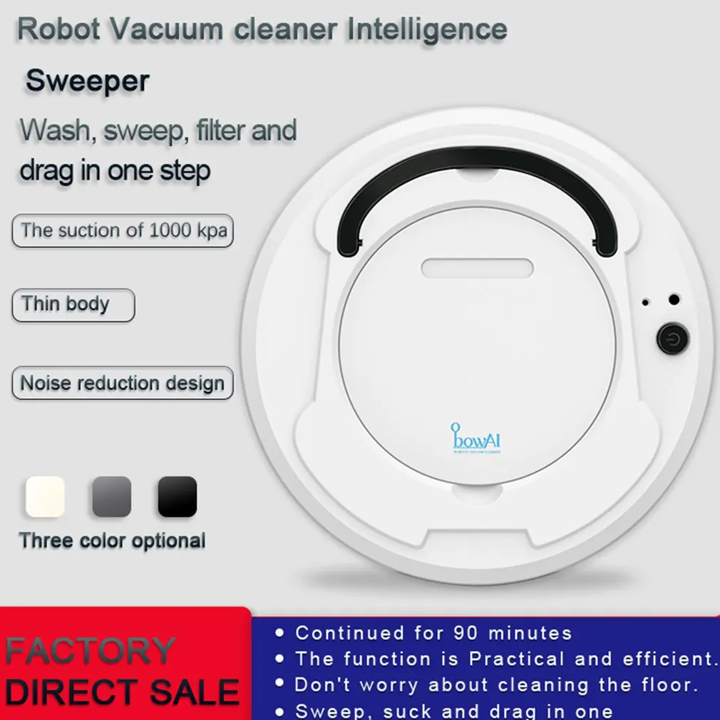 US $28.98 BowAL TOD1800Pa Multifunctional Smart Floor Cleaner 3In1 Auto Rechargeable Smart Sweeping Robot Dry Wet Sweeping Vacuum Cleaner