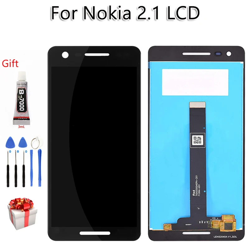 

AAA Quality For Nokia 2.1 TA 1080 1084 1086 LCD Display Touch Screen Digitizer Assembly Replacement Free