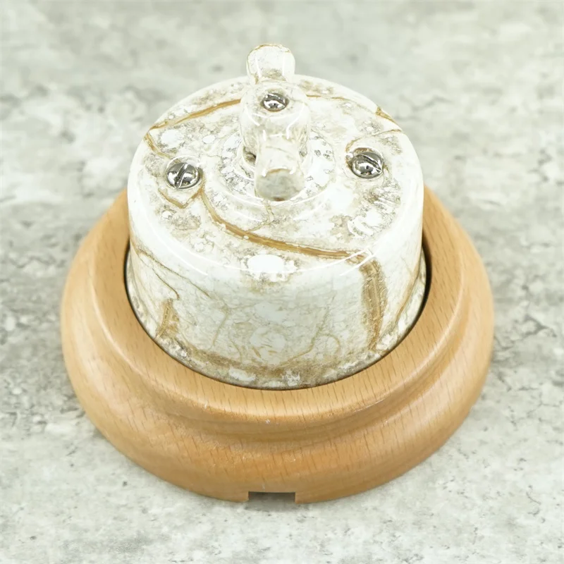 Interruptor de antiguos porcelana interruptores de luz vintage rotativo 10A  240V : : Bricolaje y herramientas