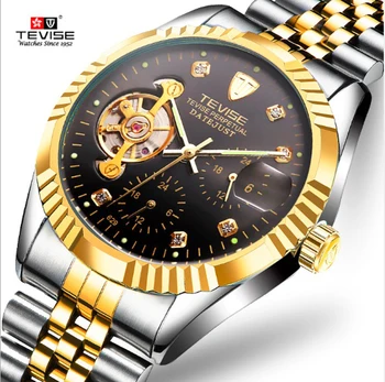 

TEVISE 629B Top Brand Men Mechanical Watch Automatic Fashion Luxury Stainless Steel Male Clock Relogio Masculino Drop Shipping