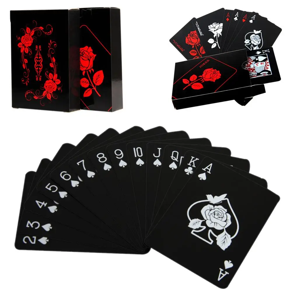 24K золотые игральные карты, колода для игры в покер, Золотая фольга, набор для покера, пластиковые волшебные карты, водостойкие карты, волшебные - Цвет: K