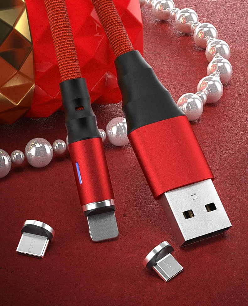 3а магнитное зарядное устройство Micro Usb кабель для iphone Usb type C адаптер быстрой зарядки Магнитный провод зарядного устройства для samsung Xiaomi шнур