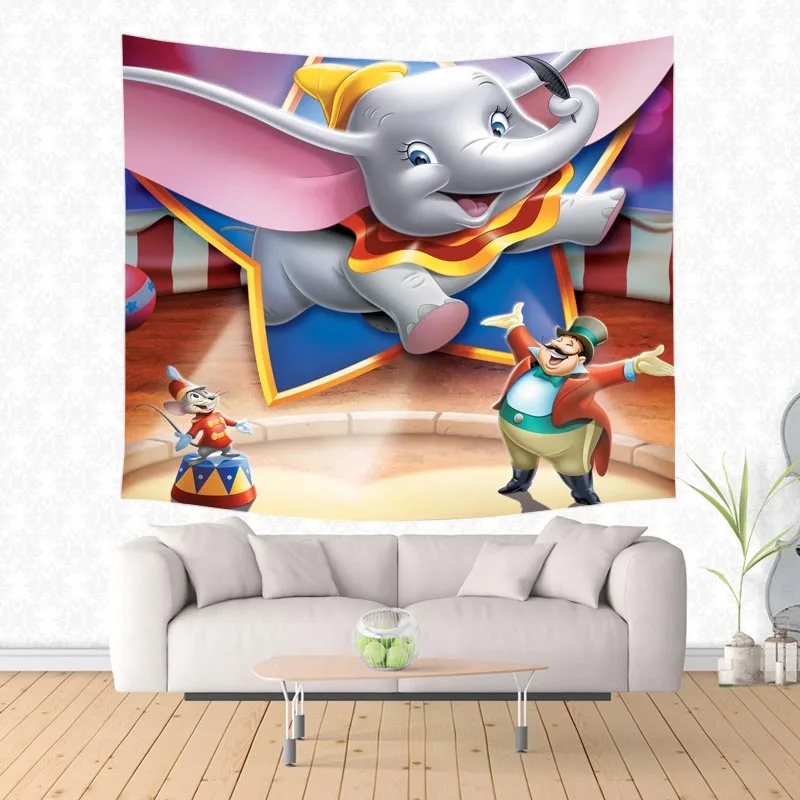 Домашний интерьер Dumbo настенный гобелен домашние декоративные гобелены настенные художественные пляжные полотенца Прямая поставка - Цвет: 5