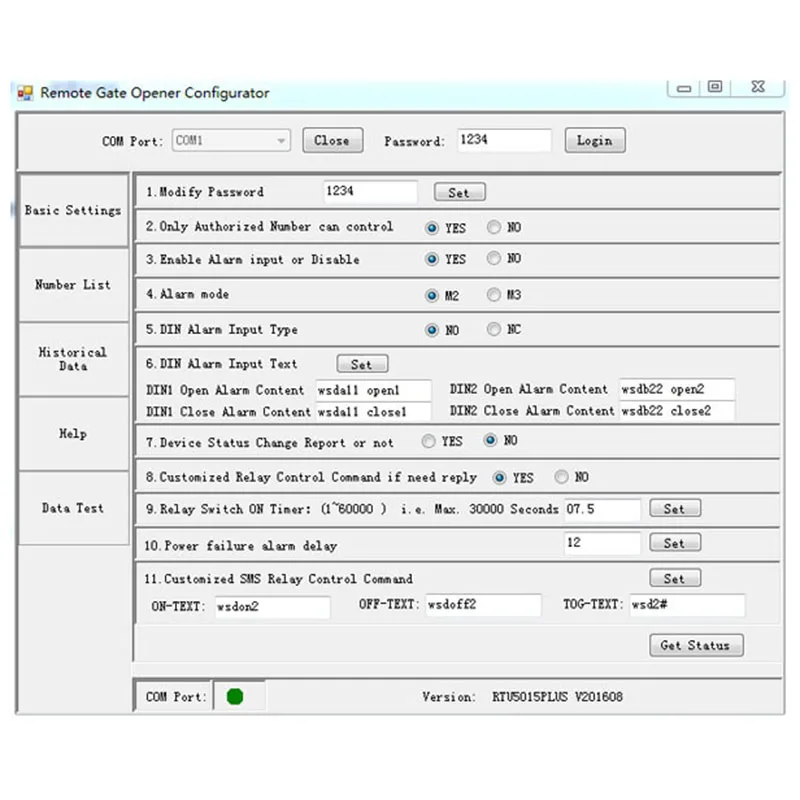 RTU5015 Plus GSM Remote Board with Two Alarm Input and One Relay Output and SMS Control Battery for Power Off Alarm RTU5015 Plus GSM Remote Board with Two Alarm Input and One Relay Output and SMS Control Battery for Power Off Alarm