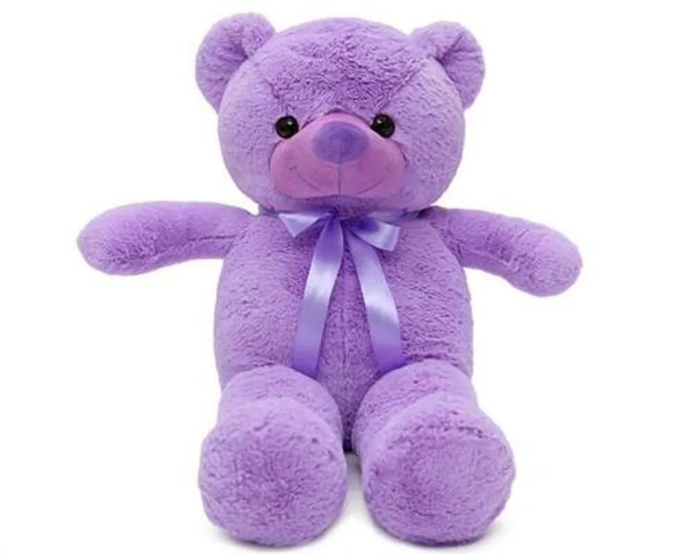 78"/200cm Giant Huge Big Purple Teddy Bear Plush No Filler Animal Soft Toy Gifts 