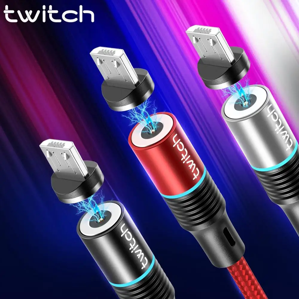 Twitch Magnetic Micro USB Cable Charger For Samsung Xiaomi Huawei LG Fast Charge Magnet Charging Cord Microusb | Мобильные телефоны