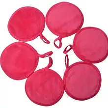 Miji Mila подушечки для снятия макияжа многоразовые с мешком для стирки бамбуковые велюровые без химических веществ Мягкие подушечки для ухода за лицом и кожей