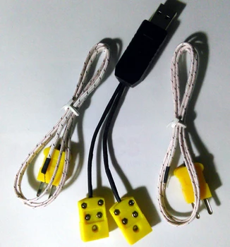

USB-K Thermocouple Temperature Collector, Transmitter, Dual Probe, Support for Secondary Development, Free Drive