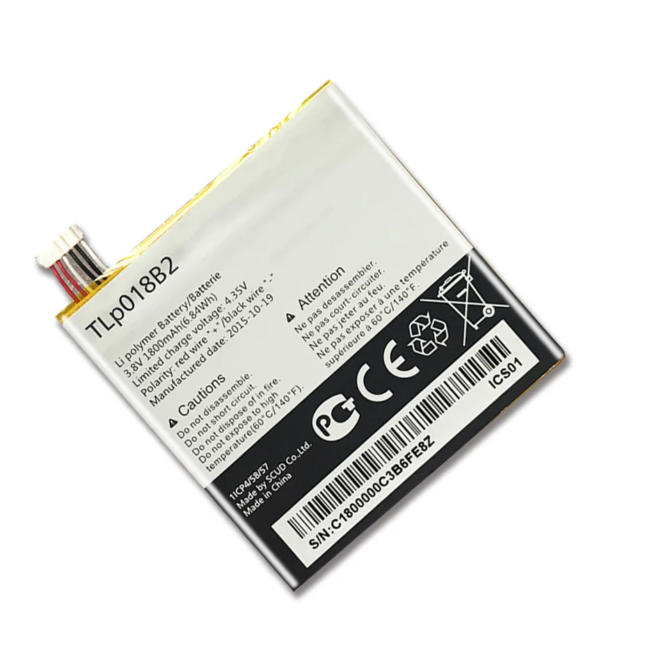 TLp018B2 аккумулятор для телефона 2600 мАч для Alcatel One Touch Idol OT 6030 6030d 6030X 6030A Snap OT 7025 7025D TCL S820 P600