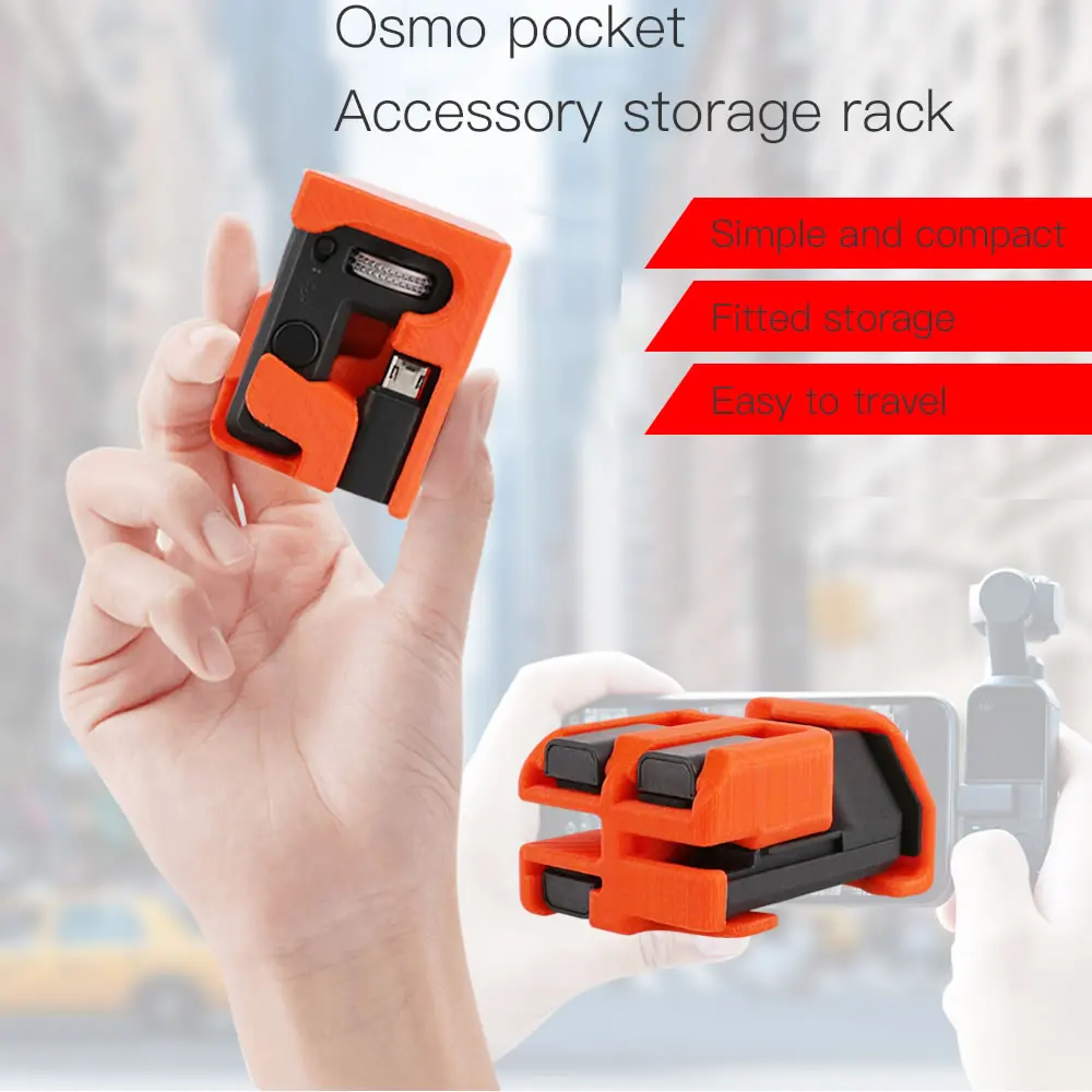 Вмещает 4 разъема DJI OSMO POCKET type-C для разъема Lightning, пластиковый чехол для хранения, зажим с ремешком на запястье