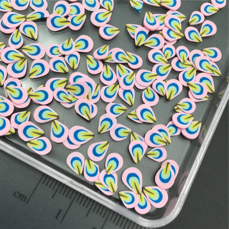 pink 60 г перо павлина Fimo Polymerclay, мягкая глина посыпать для детей Diy/ремесло сделай сам/дизайн ногтей/украшение для альбома/наполнитель слизи - Цвет: pink