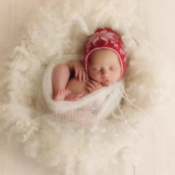 

Baby Photography Props Blanket Wraps Baby Mohair Crochet Knit Wrap Cloth Photography Props Baby Blanket